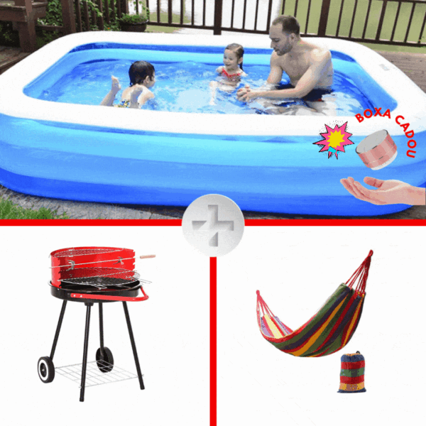 Piscina gonflabila + Hamac + Gratar + Boxa portabila CADOU