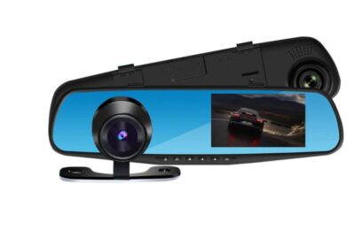 Car Video Camera Driving Recorder With Dual Lens For Vehicles Front & Rear View Mirror - imagine 6