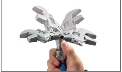 Cheie ajustabil? retractabil?, pliabil?, cu cap unghiular - imagine 5