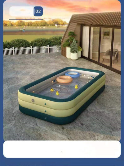 Piscina gonflabila 4,28 x 2,1 x 1,6m - imagine 8