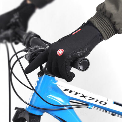 Winter Gloves Touch Screen Riding Motorcycle Sliding Waterproof Sports Gloves With Fleece - imagine 5
