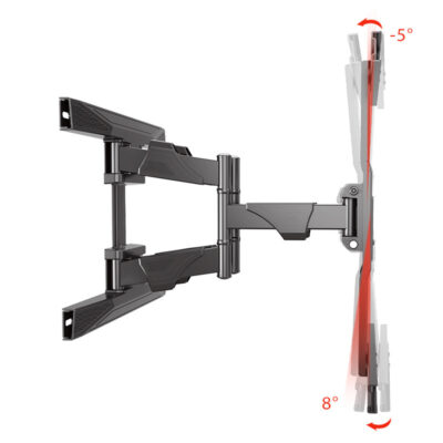 Suport de perete TV curbat de la 40 la 75 inch, rotativ si telescopic - imagine 6