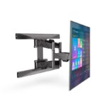 Suport de perete TV curbat de la 40 la 75 inch, rotativ si telescopic - imagine 3