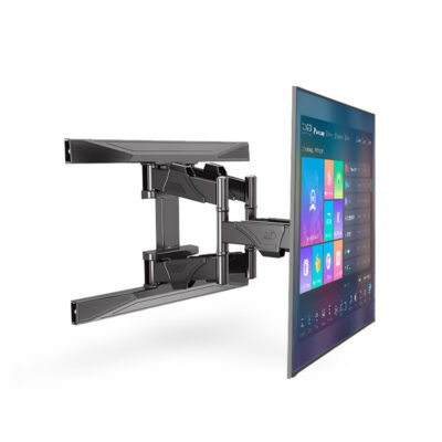 Suport de perete TV curbat de la 40 la 75 inch, rotativ si telescopic - imagine 3