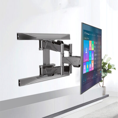 Suport de perete TV curbat de la 40 la 75 inch, rotativ si telescopic