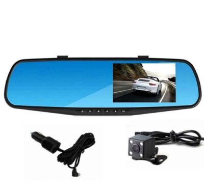 Car Video Camera Driving Recorder With Dual Lens For Vehicles Front & Rear View Mirror - imagine 4