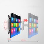 Suport de perete TV curbat de la 40 la 75 inch, rotativ si telescopic - imagine 2