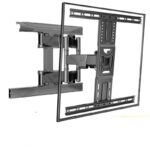 Suport de perete TV curbat de la 40 la 75 inch, rotativ si telescopic - imagine 5