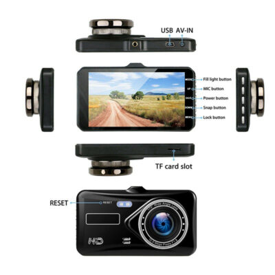 New Product HD Driving Recorder 4 Inch IPS HD Loop Video 1080P - imagine 3