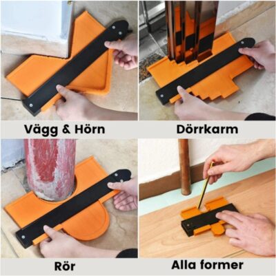 Profile Ruler Radius Ruler Contour Ruler Woodworking Tools - imagine 3