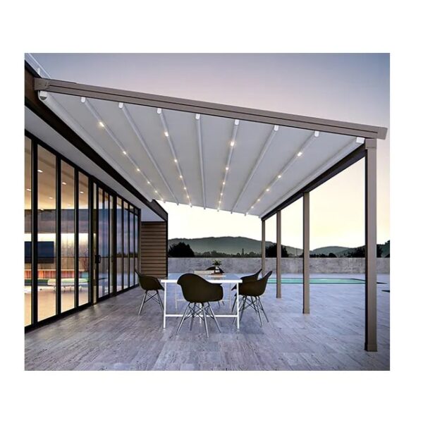 Pergola retractabila cu led