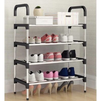 Pantofar cu 4 polite, metalic - imagine 2