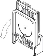 Masa de calcat rabatabila si pliabila - imagine 10