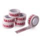 AGU Warning Bopp Fragile Printed Tape 1 9 Inch x 270 Feet 90 Yards Pack of 6 Rolls 3
