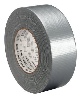 Banda adeziva din PVC, cu insertie textila, Gri, 48mm x 50m - imagine 3