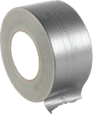 Banda adeziva din PVC, cu insertie textila, Gri, 48mm x 50m