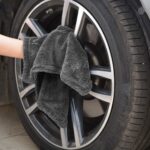 Prosop microfibra uscare autoturism,doua fete, 1600 GSM, 50 x 80cm,GRI - imagine 3