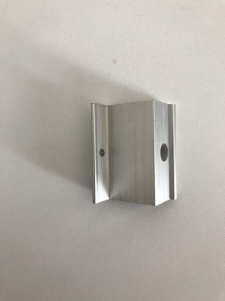 Clema de capat cu stift impamantare pentru fixare panou solar, Silver - imagine 2