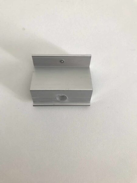 Clema de capat cu stift impamantare pentru fixare panou solar, Silver