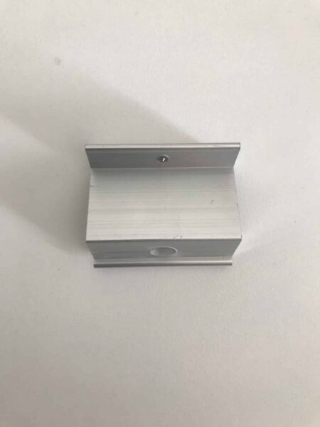 Clema de capat cu stift impamantare pentru fixare panou solar, Silver - imagine 6