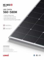 Longi Solar LR5-72HTH-570M-Silver Frame - imagine 2