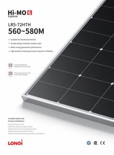 Longi Solar LR5-72HTH-570M - imagine 2