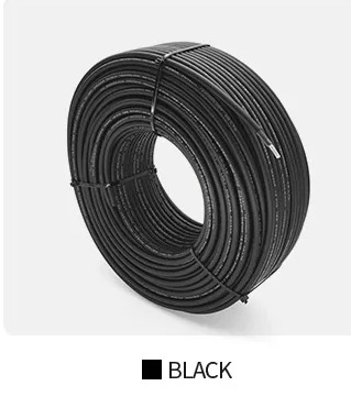 Solar PV Cable 1*6mm Black 100m