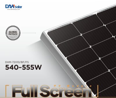 DAH SOLAR DHM-T72*10-BIFACIAL-FS-550 Silver Frame