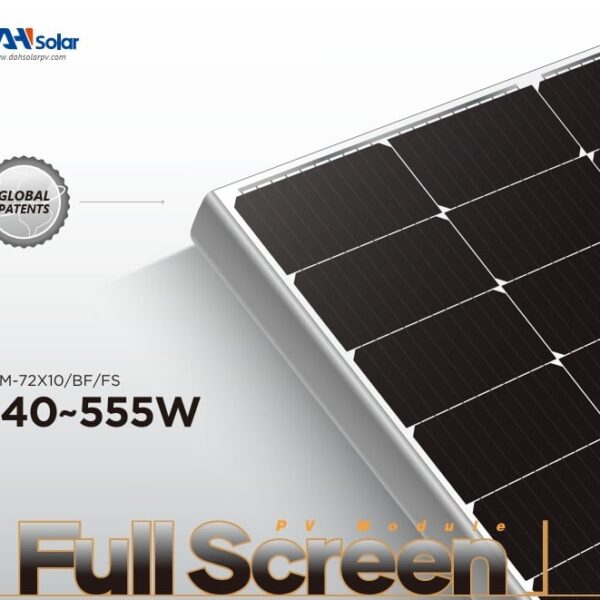 DAH SOLAR DHM-T72*10-BIFACIAL-FS-550 Silver Frame