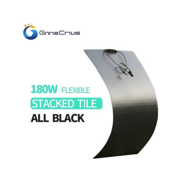 FLEXIBLE SOLAR PANEL FOR CARS- ETFE-180w-FULL BLACK