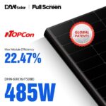 DAH Solar DHN-60x16-485w-Full Screen-Full Black