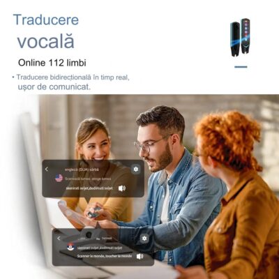Traducator inteligent, portabil-112 limbi, ecran  3,99" - imagine 2