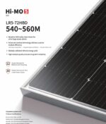 LONGI LR5-72HBD-545M 1500V Sillver Frame