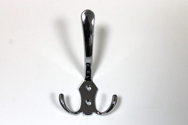 Set 5* Agatatori Cuier Sah Portmanto Dublu-72x42mm-Crom Lucios - imagine 2