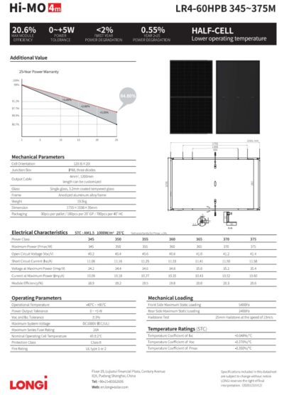 Longi LR4-60HPB-360M-Full Black - imagine 3