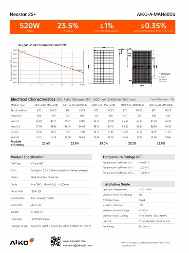AIKO-A500-MAH60Db-Black-Frame-500w-Neostar2S+ - imagine 3
