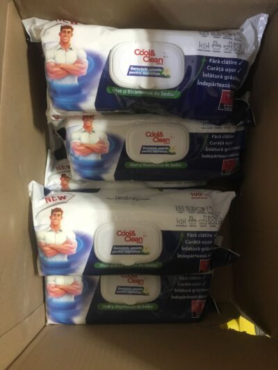 Servetele umede cu otet si bicarbonat 100buc , multi-surface - imagine 2