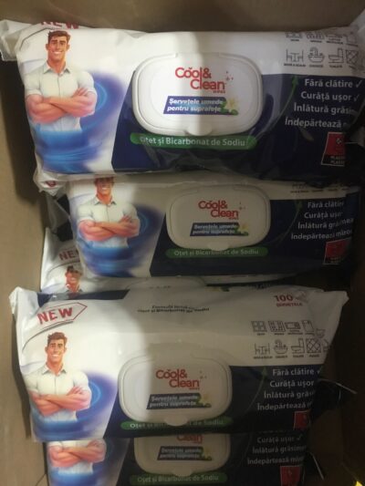 Servetele umede cu otet si bicarbonat 100buc , multi-surface - imagine 4