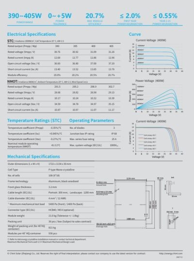 Astronergy 5s CHSM54M(BL)-HC-400w-Full Black - imagine 3
