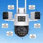 Camera de Supraveghere cu 3 Lentile-Conexiune 4G/WiFi-Wireless-SD card 128Gb - imagine 3