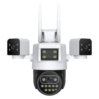 Camera de Supraveghere cu 3 Lentile-Conexiune 4G/WiFi-Wireless-SD card 128Gb