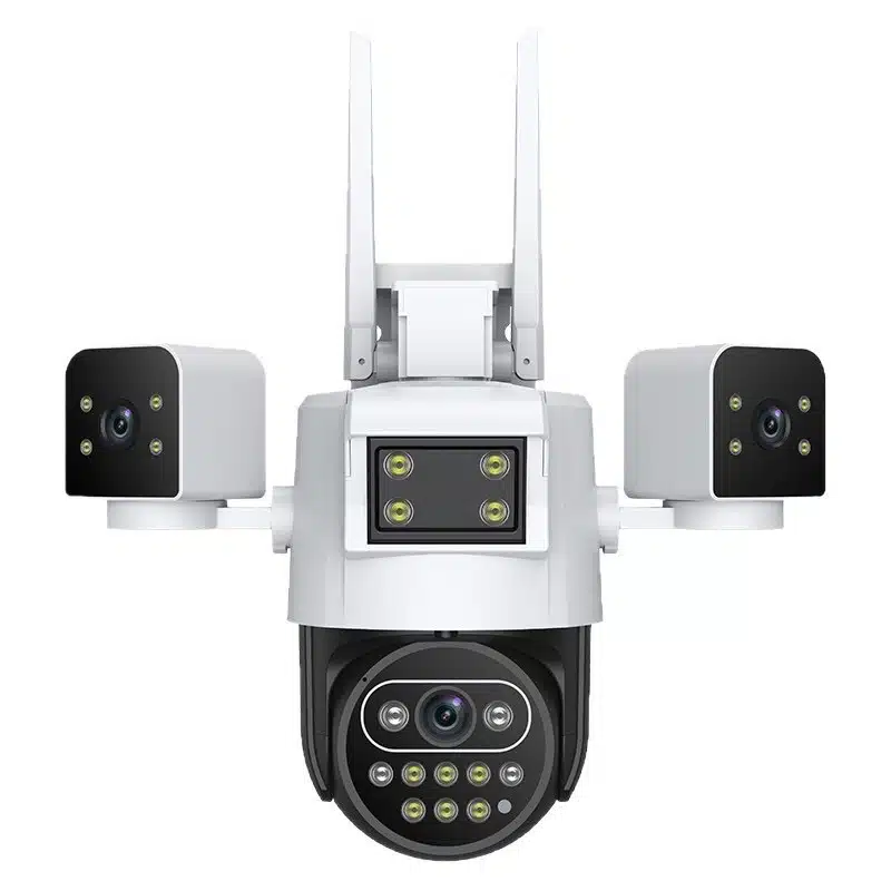 Camera de Supraveghere cu 3 Lentile-Conexiune 4G/WiFi-Wireless-SD