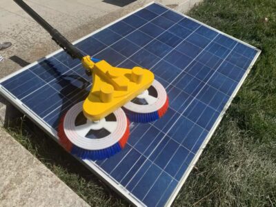 Perie Rotativa Electrica-Curatare Panouri Fotovoltaice