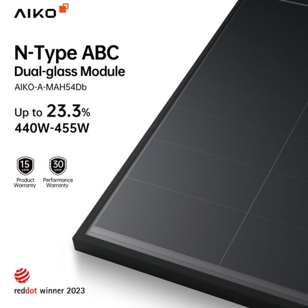 Aiko A455-MAH54Db-Neostar 2S+/ 1500V-Full Black-455wp