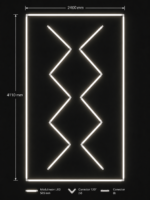 Kit Neon Led Modular ZigZag-306w - imagine 3